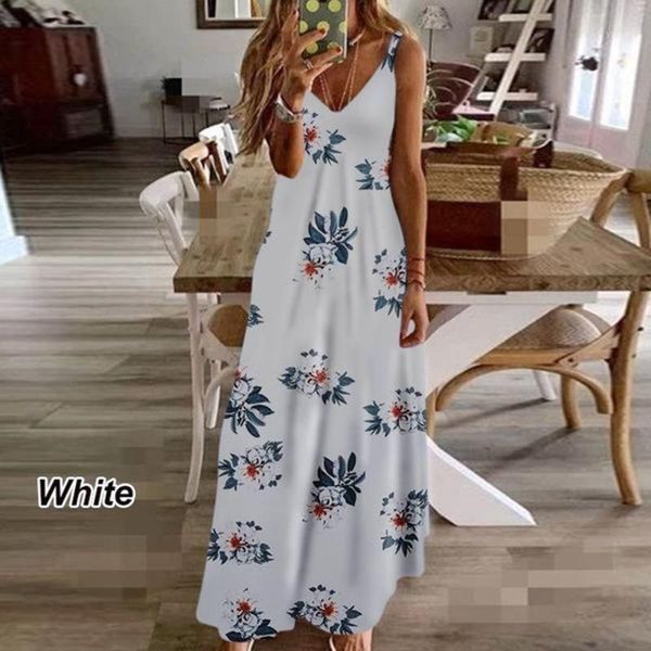 summer bohemian sunflower print maxi dress women plus size daily casual sleeveless vintage v neck women's swimwear, White;black
summer bohemian sunflower print maxi dress women plus size daily casual sleeveless vintage v neck women's swimwear, White;black