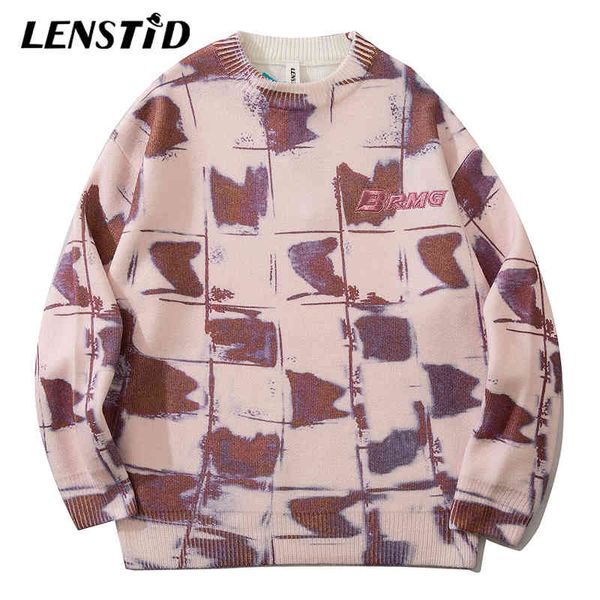 lenstid men hip hop knitted jumper sweaters plaid graffiti print 2021 streetwear harajuku autumn loose fashion casual pullovers, Black
lenstid men hip hop knitted jumper sweaters plaid graffiti print 2021 streetwear harajuku autumn loose fashion casual pullovers, Black