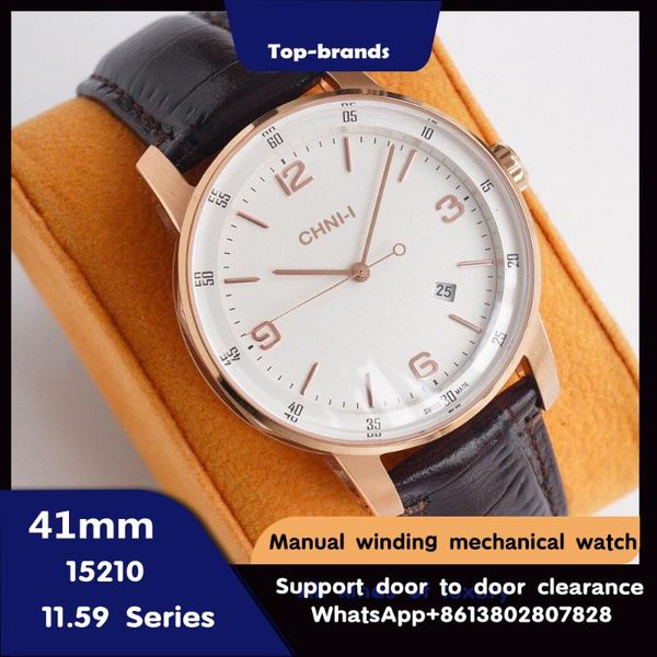 wristwatches 11.59 series men's automatic watch crystal glass layer cowhide strap stainless steel case fashion brand, Slivery;brown
wristwatches 11.59 series men's automatic watch crystal glass layer cowhide strap stainless steel case fashion brand, Slivery;brown
