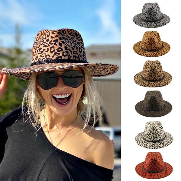 wide brim hats men women wool leopard print panama sunhats fedora cap trilby jazz outdoor travel party street style size, Blue;gray
wide brim hats men women wool leopard print panama sunhats fedora cap trilby jazz outdoor travel party street style size, Blue;gray