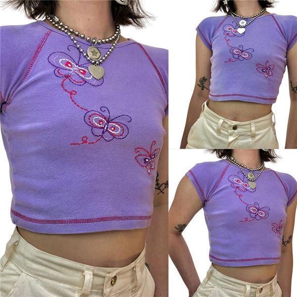 women's tanks & camis summer clothes for women e girl print y2k crop butterfly graphic t shirt short sleeve tee streetwear teen girls, White
women's tanks & camis summer clothes for women e girl print y2k crop butterfly graphic t shirt short sleeve tee streetwear teen girls, White