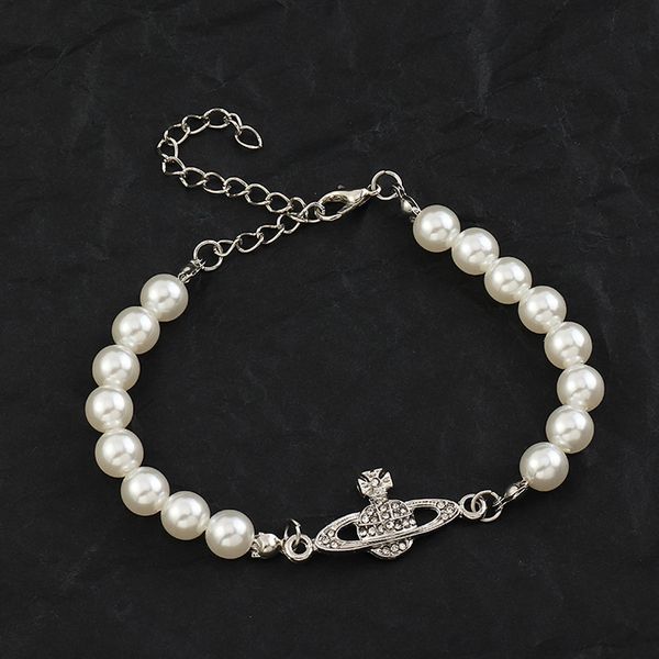 bz1274 fashion hand decoration simple personality texture pearl saturn with diamond star bracelet, Silver
bz1274 fashion hand decoration simple personality texture pearl saturn with diamond star bracelet, Silver