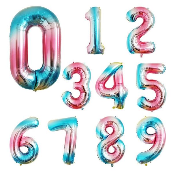 40 inch number balloon gradient 0-9 foil digit ball anniversary festive birthday party decoration accessories home decor
40 inch number balloon gradient 0-9 foil digit ball anniversary festive birthday party decoration accessories home decor