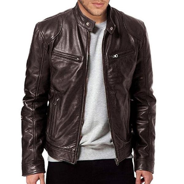 men's fur & faux men leather jacket retro fall winter coat fashion pu stand collar sportswear moto suits outerwear, Black
men's fur & faux men leather jacket retro fall winter coat fashion pu stand collar sportswear moto suits outerwear, Black