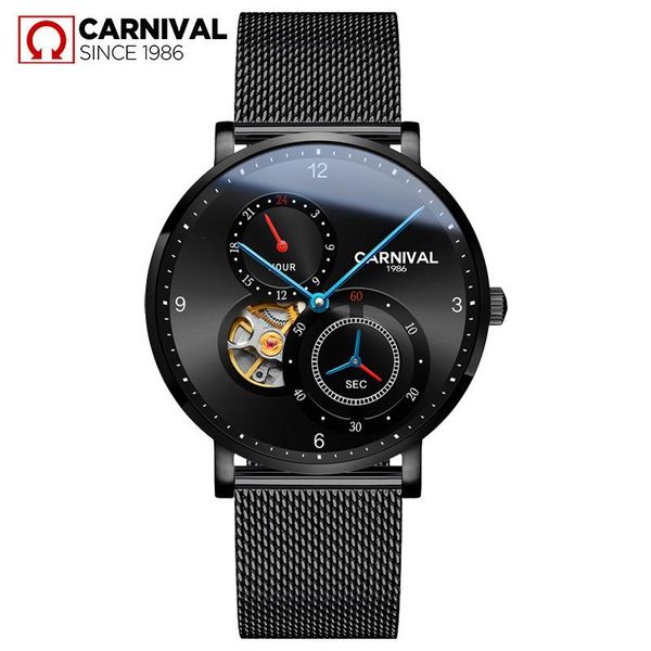 wristwatches carnival men fashion leisure automatic mechanical hollow waterproof thin breathable milan mesh belt watch relogio masculino, Slivery;brown
wristwatches carnival men fashion leisure automatic mechanical hollow waterproof thin breathable milan mesh belt watch relogio masculino, Slivery;brown