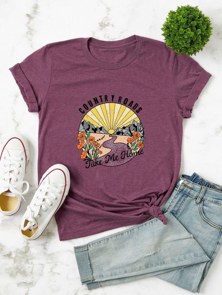 plus floral and slogan graphic tee 34zn#, Black 
plus floral and slogan graphic tee 34zn#, Black