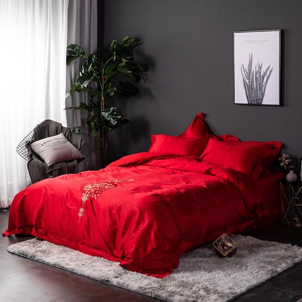 bedding sets red embroidery king 1.8 jacquard cotton set duvet cover pillowcase flat bed sheet bedspreads home el bedclothes
bedding sets red embroidery king 1.8 jacquard cotton set duvet cover pillowcase flat bed sheet bedspreads home el bedclothes