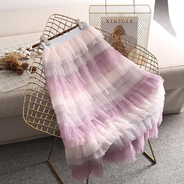 skirts spring 2021 women's es layered mesh elastic waist cake skirt sweet patchwork tulle light violet lolita petticoat, Black
skirts spring 2021 women's es layered mesh elastic waist cake skirt sweet patchwork tulle light violet lolita petticoat, Black