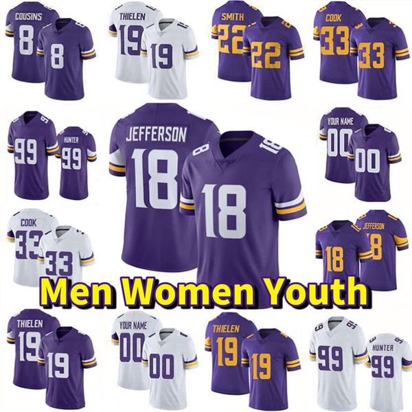 18 justin jefferson football jersey 33 dalvin cook 19 adam thielen darrisaw 22 harrison smith 99 danielle hunter chris jones custom vikingss, Black;red
18 justin jefferson football jersey 33 dalvin cook 19 adam thielen darrisaw 22 harrison smith 99 danielle hunter chris jones custom vikingss, Black;red