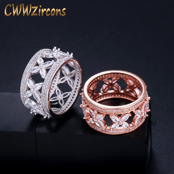 cluster rings cwwzircons vintage rose gold love leaf shape cz crystal big wide finger for women engagement wedding party jewelry r137, Golden;silver
cluster rings cwwzircons vintage rose gold love leaf shape cz crystal big wide finger for women engagement wedding party jewelry r137, Golden;silver