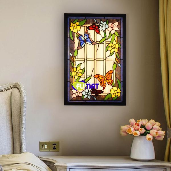 wall lamp fumat tiffany style butterfly flower ceiling rectangle stained glass oil painting lighting fixture handcraft
wall lamp fumat tiffany style butterfly flower ceiling rectangle stained glass oil painting lighting fixture handcraft