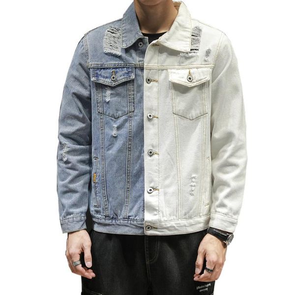 men streetwear jeans jackets fashion hip hop male casual slim fit denim coat outerwear plus size stitching jeans jacket 5xl, Black;brown
men streetwear jeans jackets fashion hip hop male casual slim fit denim coat outerwear plus size stitching jeans jacket 5xl, Black;brown
