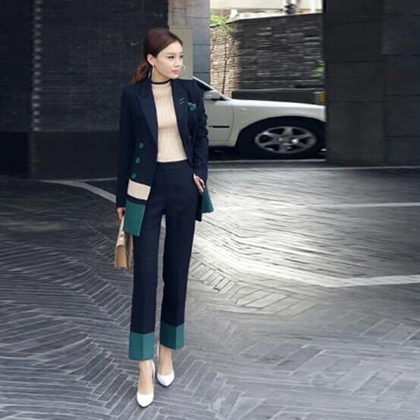 women's two piece pants fashion women's wear, wide leg pants, professional long sleeve suit, two-piece set, in autumn 2021, White
women's two piece pants fashion women's wear, wide leg pants, professional long sleeve suit, two-piece set, in autumn 2021, White