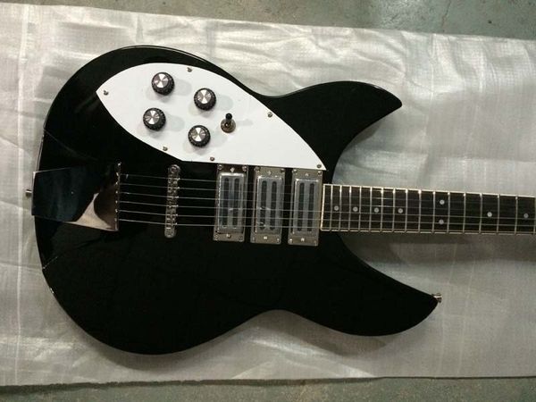 custom black rick electric guitar fingerboard rosewood black 
custom black rick electric guitar fingerboard rosewood black