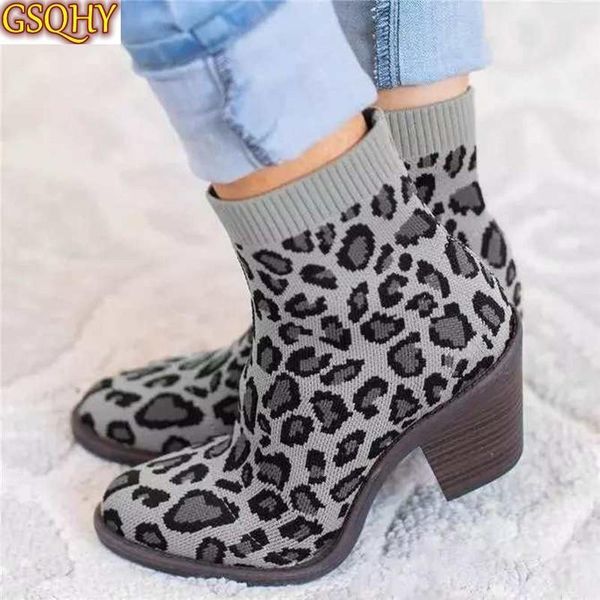 boots women's leopard ankle boot knitting woman sock fashion autumn female block chunky heels comfortable ladies short botas, Black
boots women's leopard ankle boot knitting woman sock fashion autumn female block chunky heels comfortable ladies short botas, Black