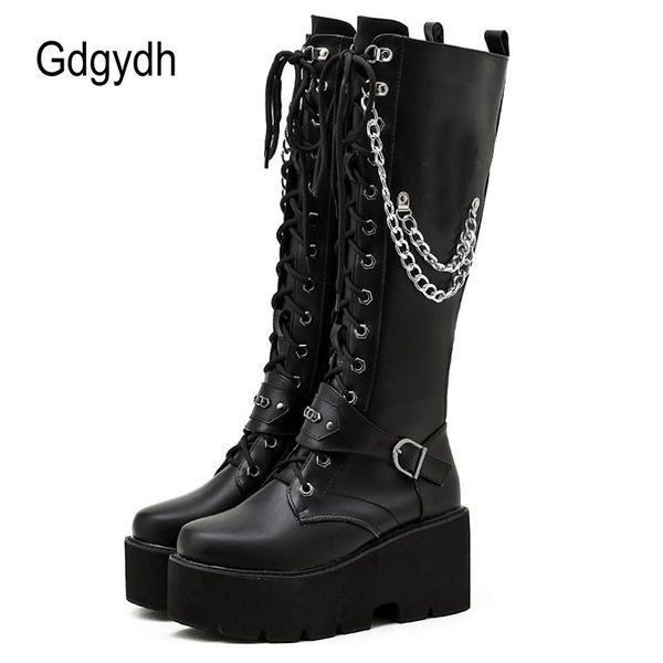 boots gdgydh trendy cool autumn winter motorcycle women footwear grunge shoes chunky heels metal chain gothmakeup thick bottom, Black
boots gdgydh trendy cool autumn winter motorcycle women footwear grunge shoes chunky heels metal chain gothmakeup thick bottom, Black