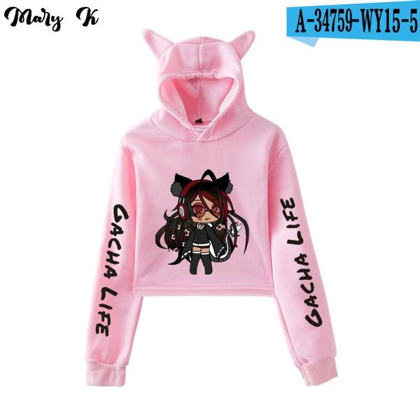women's hoodies & sweatshirts 2021 spring autumn fashion gacha life printed streetwear kid's cat ear sweatshirt game cute women cr, Black
women's hoodies & sweatshirts 2021 spring autumn fashion gacha life printed streetwear kid's cat ear sweatshirt game cute women cr, Black