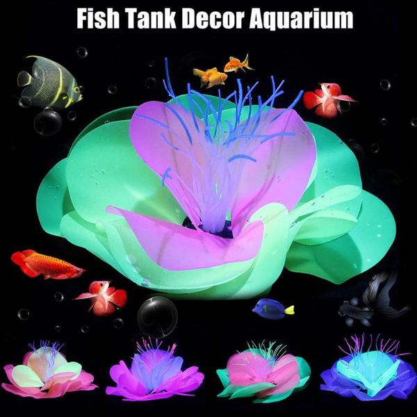 aquarium artificial simulation soft silicone fluorescent flower fish tank decoration aquatic water lily plant coral ornaments
aquarium artificial simulation soft silicone fluorescent flower fish tank decoration aquatic water lily plant coral ornaments