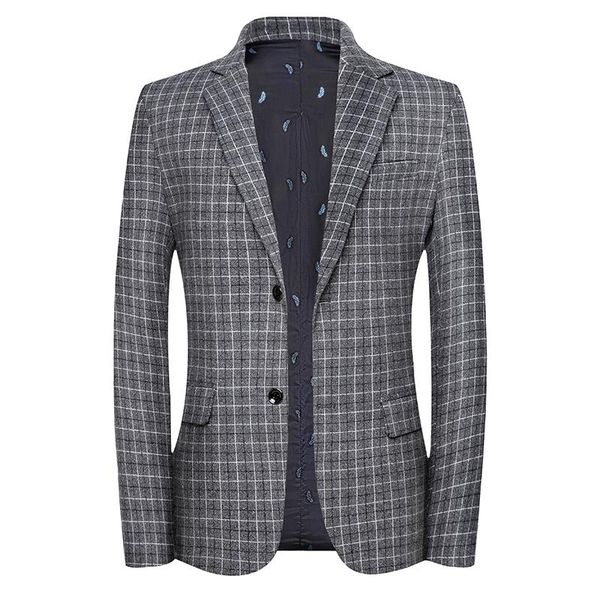 men's suits & blazers classic retro plaid blazer for men suit jacket british style casual wedding dress coat single business male butto, White;black
men's suits & blazers classic retro plaid blazer for men suit jacket british style casual wedding dress coat single business male butto, White;black