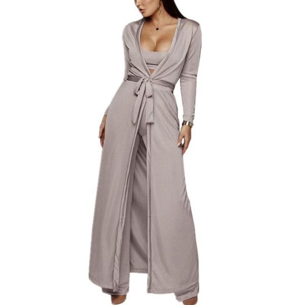 women's two piece pants autumn winter tracksuit long-sleeves open front knitted blazer coat tank long three sets outfit, White
women's two piece pants autumn winter tracksuit long-sleeves open front knitted blazer coat tank long three sets outfit, White