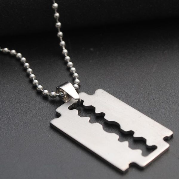 chains european and american jewelry men's necklace titanium steel pendant stainless blade girl sweater chain, Silver
chains european and american jewelry men's necklace titanium steel pendant stainless blade girl sweater chain, Silver