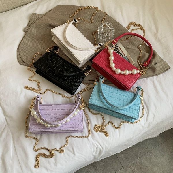 shoulder bags pearl design gold chain small stone pattern pu leather crossbody for women 2021 lady trendy handbags branded
shoulder bags pearl design gold chain small stone pattern pu leather crossbody for women 2021 lady trendy handbags branded