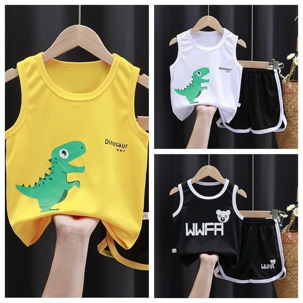 clothing sets 2021 baby clothes children's summer sleeveless vest two piece set cartoon letter girls outfits fashion casual kids wear, White
clothing sets 2021 baby clothes children's summer sleeveless vest two piece set cartoon letter girls outfits fashion casual kids wear, White