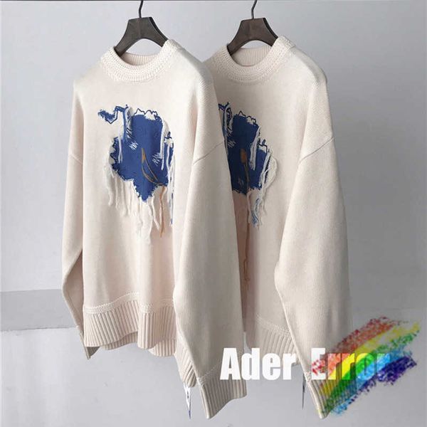 blue graffiti embroidery tassel sweaters women men 1 fleece knitted crewneck, White;black
blue graffiti embroidery tassel sweaters women men 1 fleece knitted crewneck, White;black