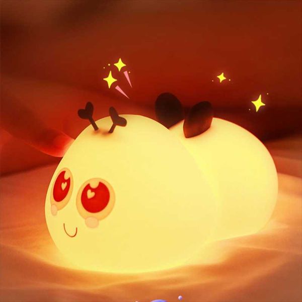 night lights led cartoon bee usb 6 light colors charging dimming timing for home bedside decorative table lamp child gift toy
night lights led cartoon bee usb 6 light colors charging dimming timing for home bedside decorative table lamp child gift toy