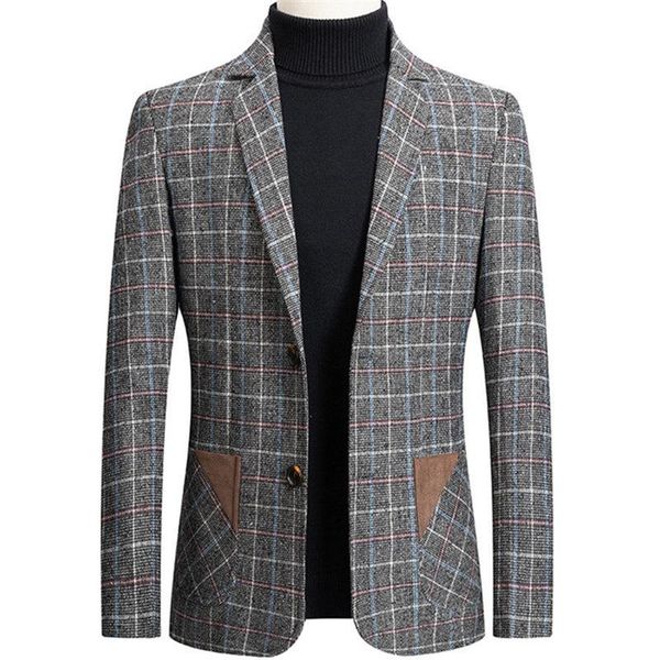 men's suits & blazers brand wild men suit blazer personality jacket fashion plaid print slim fit warm coat male masculino, White;black
men's suits & blazers brand wild men suit blazer personality jacket fashion plaid print slim fit warm coat male masculino, White;black