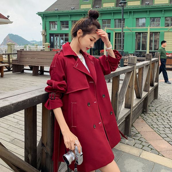 2021 new british style trench coat fashion double-breasted long windbreaker coats leisure chic ladies harbor wind overcoat 543 9kn4, Tan;black
2021 new british style trench coat fashion double-breasted long windbreaker coats leisure chic ladies harbor wind overcoat 543 9kn4, Tan;black