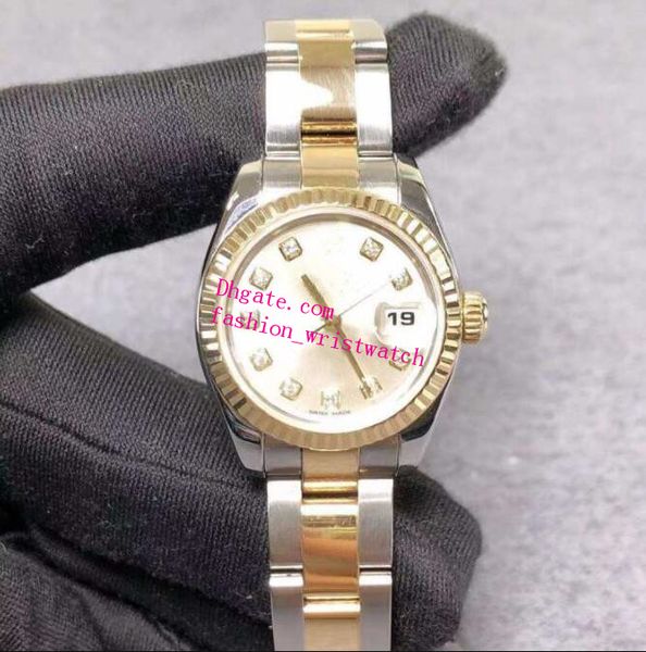 luxury womens watches diamond calendar sapphire 179173 26mm classic mechanical white dial sweeping stainless steel bracelet waterproof watch, Slivery;brown
luxury womens watches diamond calendar sapphire 179173 26mm classic mechanical white dial sweeping stainless steel bracelet waterproof watch, Slivery;brown