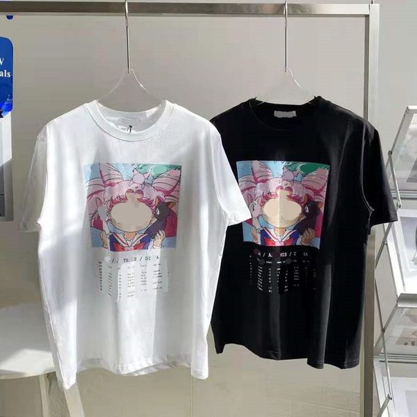 high version 21 spring and summer new fashion beautiful girl water ice moon print age reduction lovely fresh two-color women's short sl, White
high version 21 spring and summer new fashion beautiful girl water ice moon print age reduction lovely fresh two-color women's short sl, White