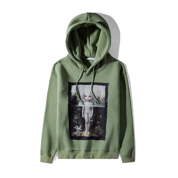 2021 new european and american fashion brand naked female bee queen printing men's wear women's plush hoodie coat tonl, Black
2021 new european and american fashion brand naked female bee queen printing men's wear women's plush hoodie coat tonl, Black