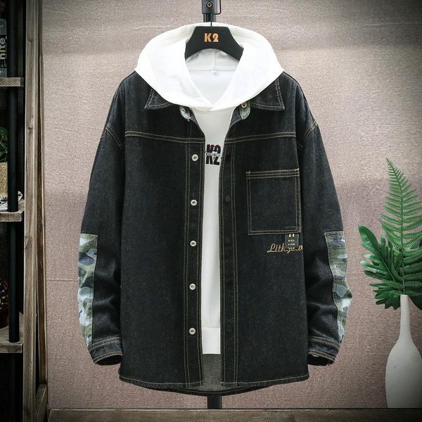 men's jackets handsome trend clothing jacket workwear style denim autumn loose casual japanese all-match, Black;brown
men's jackets handsome trend clothing jacket workwear style denim autumn loose casual japanese all-match, Black;brown