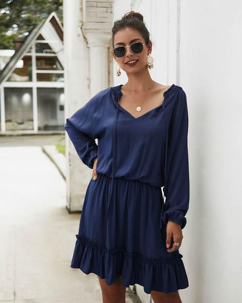 casual dresses slim one-piece dress fashion crochet solid colors autumn for womens 2021 ladies drawstring long sleeve vestidos, Black;gray
casual dresses slim one-piece dress fashion crochet solid colors autumn for womens 2021 ladies drawstring long sleeve vestidos, Black;gray