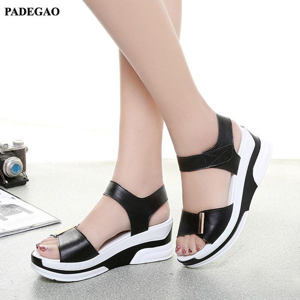 sandals padegao summer waterproof joker students shoes woman wedges with thick bottom flat zapatos mujer pdg024, Black
sandals padegao summer waterproof joker students shoes woman wedges with thick bottom flat zapatos mujer pdg024, Black