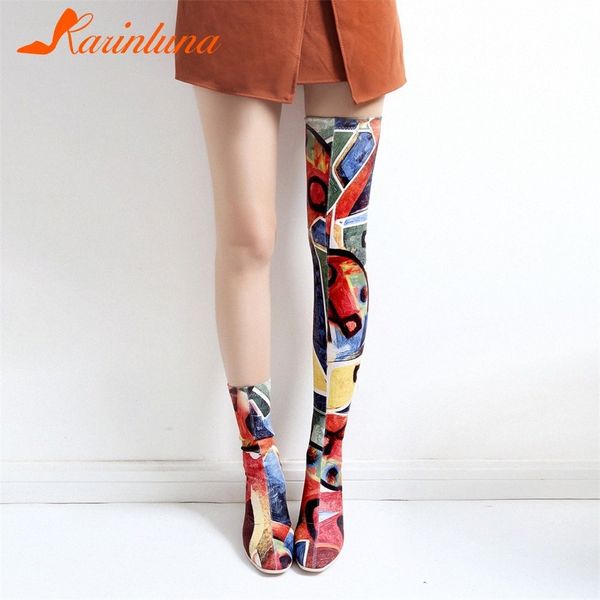 karin print graffi over the knee boots ladies stretch thigh high boots women 2019 autumn high heels shoes woman 37xb#, Black
karin print graffi over the knee boots ladies stretch thigh high boots women 2019 autumn high heels shoes woman 37xb#, Black