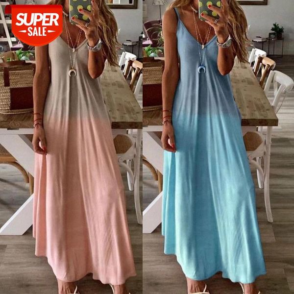 casual women beach dresses 2020 summer boho gradient loose long party dress sling ladies maxi dress vestidos plus size 5xl #6e7j, White;black
casual women beach dresses 2020 summer boho gradient loose long party dress sling ladies maxi dress vestidos plus size 5xl #6e7j, White;black