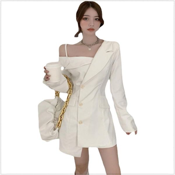 casual dresses hollow out asymmetrical summer women's dress 2021 long sleeve off shoulder blazer for women irregular black white sexy, Black;gray
casual dresses hollow out asymmetrical summer women's dress 2021 long sleeve off shoulder blazer for women irregular black white sexy, Black;gray