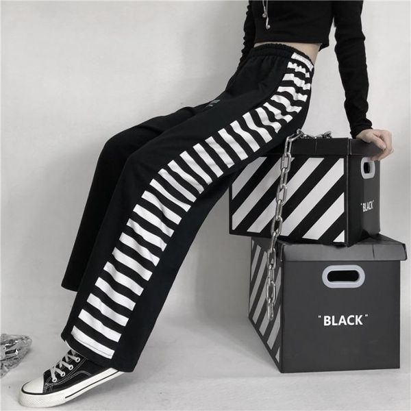 women's pants & capris fashion panelled wide leg high waist causal loose straight long streetwear sweatpants women hipster trousers kor, Black;white
women's pants & capris fashion panelled wide leg high waist causal loose straight long streetwear sweatpants women hipster trousers kor, Black;white