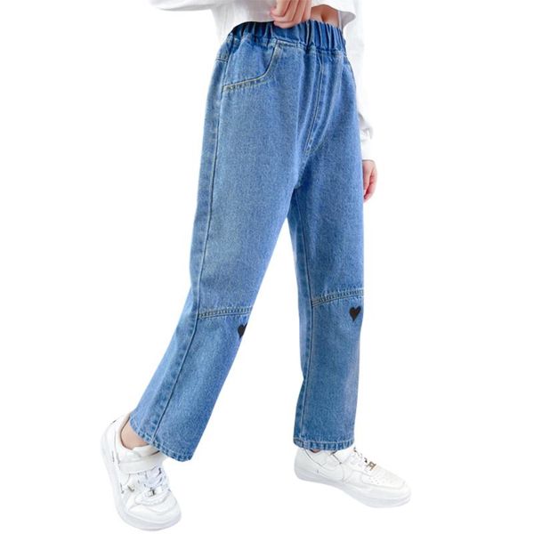 jeans girl heart pattern spring autumn kid's casual style children's clothes 6 8 10 12 14, Blue
jeans girl heart pattern spring autumn kid's casual style children's clothes 6 8 10 12 14, Blue