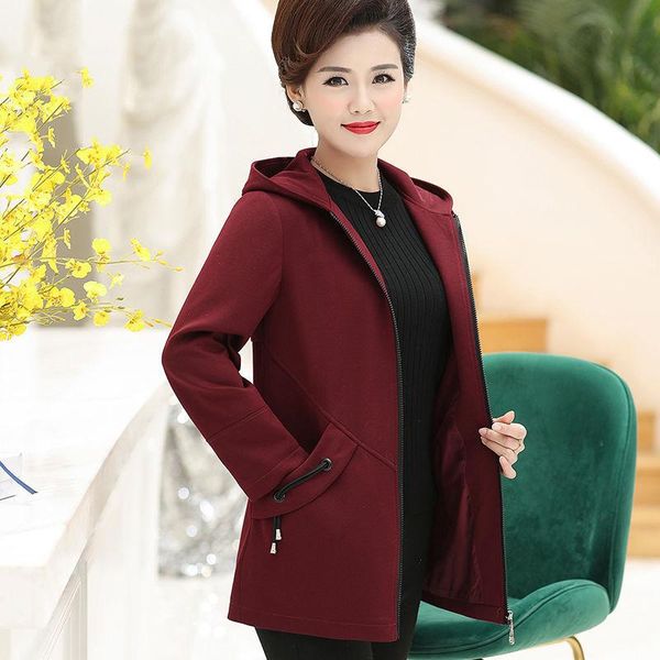 women's trench coats mother jacket 2022 middle-aged elderly windbreaker spring autumn outerwear large size 4xl female coat mt565, Tan;black
women's trench coats mother jacket 2022 middle-aged elderly windbreaker spring autumn outerwear large size 4xl female coat mt565, Tan;black