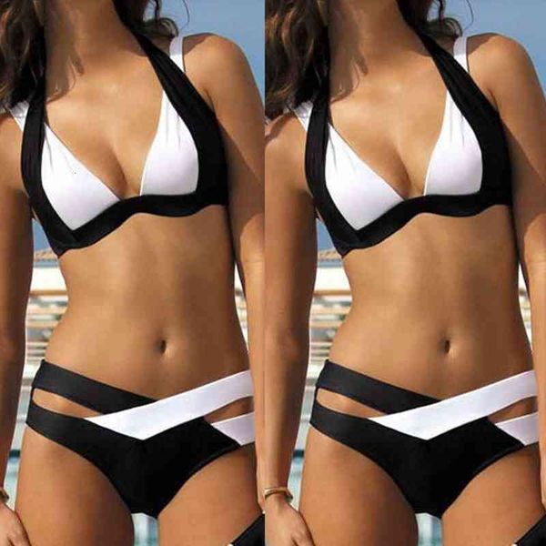 sagace brazilian push up personality high waist two piece fashion womens solid bikini split swimsuit, White;black
sagace brazilian push up personality high waist two piece fashion womens solid bikini split swimsuit, White;black