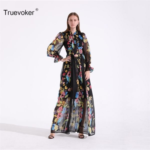 truevoker autumn designer maxi dres's vintage bow collar puff sleeve multicolor floral printed long 210602, Black;gray
truevoker autumn designer maxi dres's vintage bow collar puff sleeve multicolor floral printed long 210602, Black;gray