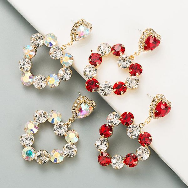 dangle & chandelier simple big heart drop earrings metal alloy gold color huggie for women girls boho colorful rhinestone punk jewelry, Silver
dangle & chandelier simple big heart drop earrings metal alloy gold color huggie for women girls boho colorful rhinestone punk jewelry, Silver