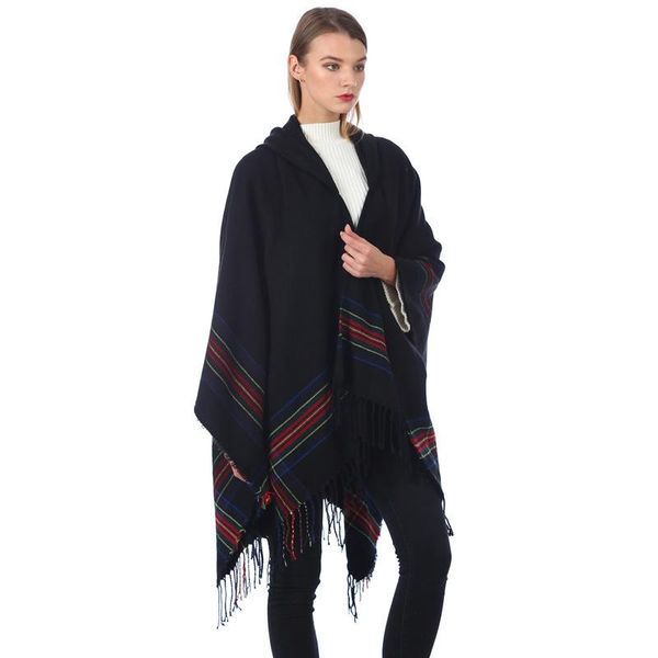 scarves woman hooded cape poncho autumn winter magic knitted scarf outdoor wear tassel cardigan coat for female, Blue;gray
scarves woman hooded cape poncho autumn winter magic knitted scarf outdoor wear tassel cardigan coat for female, Blue;gray