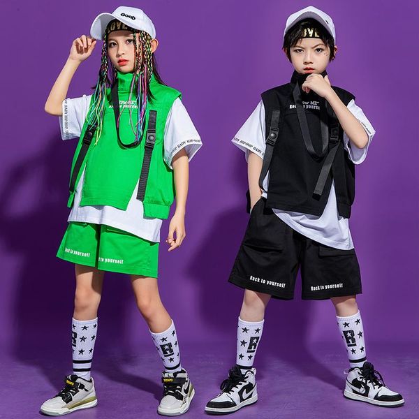 stage wear kids hip hop carnival clothing turtleneck sleeveless jacket streetwear tactical cargo shorts for girls boys dance costume, Black;red
stage wear kids hip hop carnival clothing turtleneck sleeveless jacket streetwear tactical cargo shorts for girls boys dance costume, Black;red