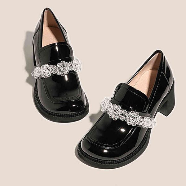 dress shoes high-heeled thick-heeled loafers, korean style shiny leather shoes, patent platform shoes l4ys, Black
dress shoes high-heeled thick-heeled loafers, korean style shiny leather shoes, patent platform shoes l4ys, Black
