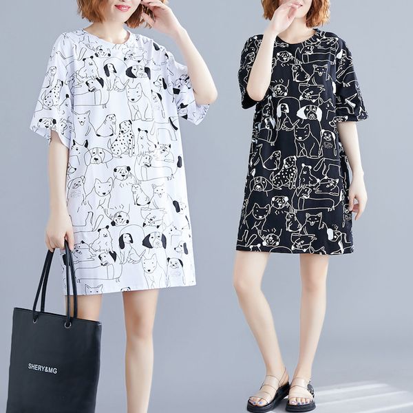 2021 new women large size tshirt korean fashion cartoon print cotton 100kg oversize casual tee office lady summer short sleeve d1ra, White
2021 new women large size tshirt korean fashion cartoon print cotton 100kg oversize casual tee office lady summer short sleeve d1ra, White